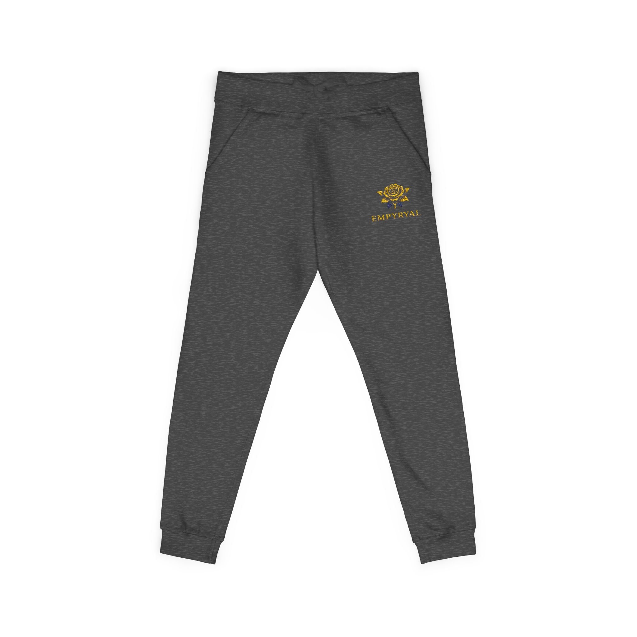 Embroidered Fleece Sweatpants — Cozy Casual Joggers