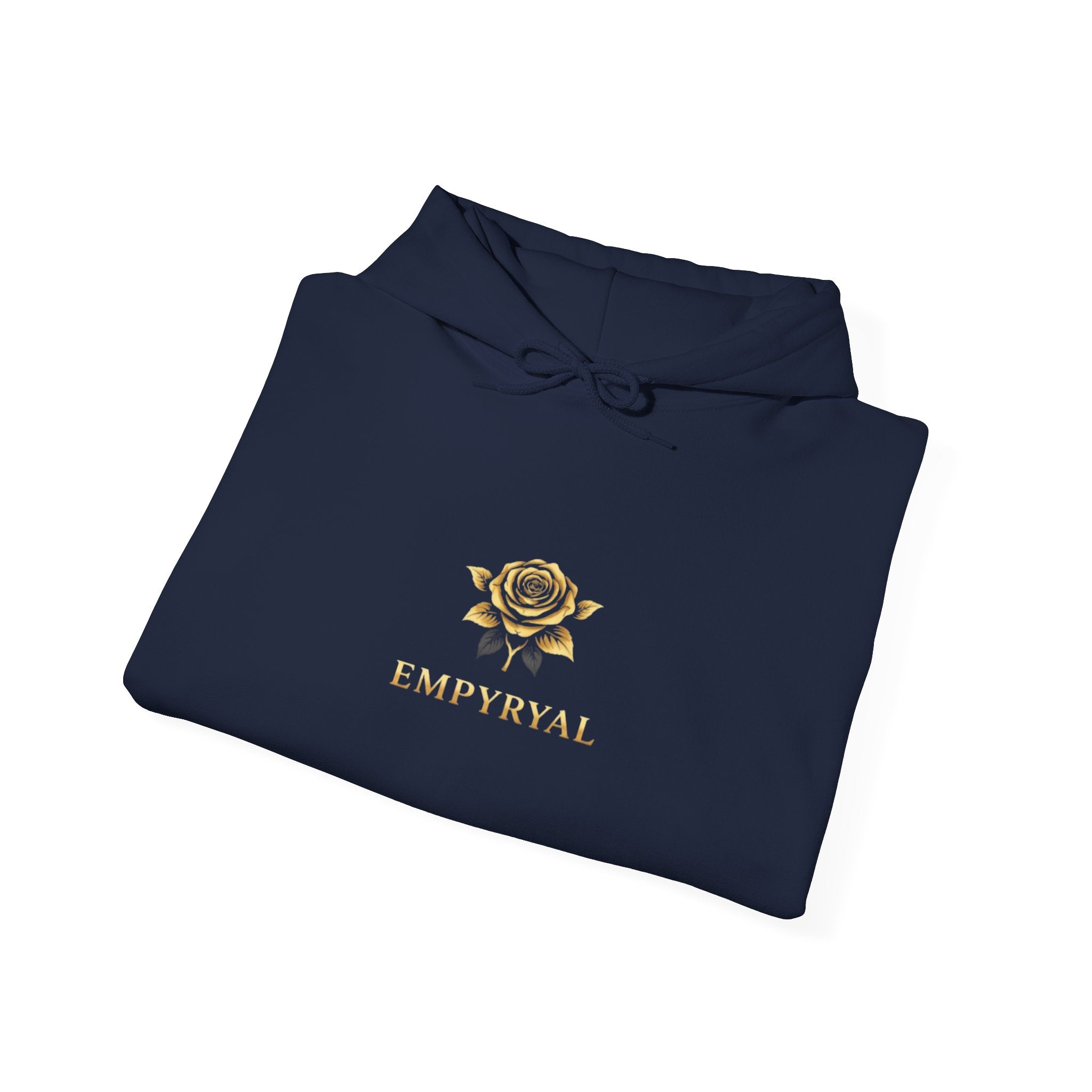 Hoodie — "Imperial" Gold Rose Wings Pullover