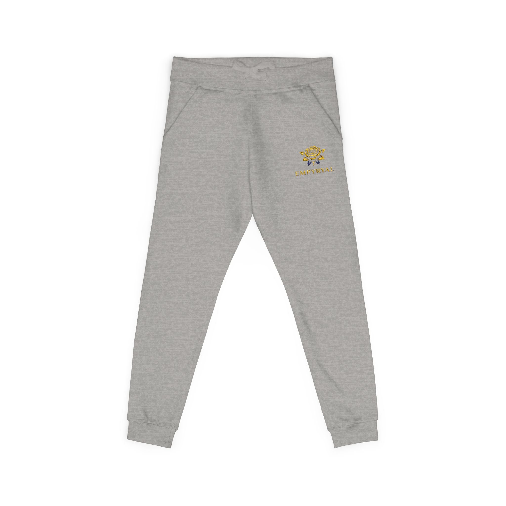 Embroidered Fleece Sweatpants — Cozy Casual Joggers