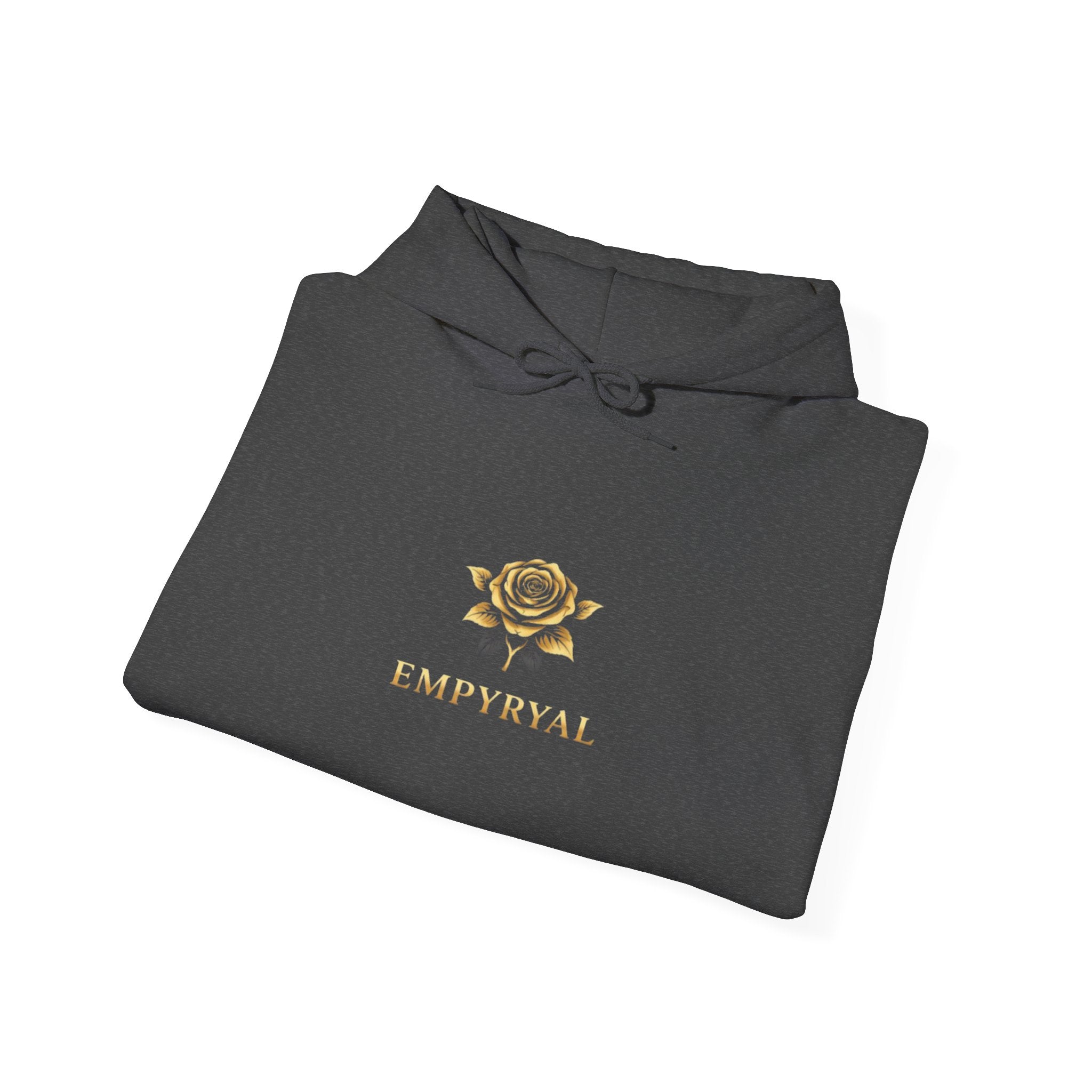 Hoodie — "Imperial" Gold Rose Wings Pullover