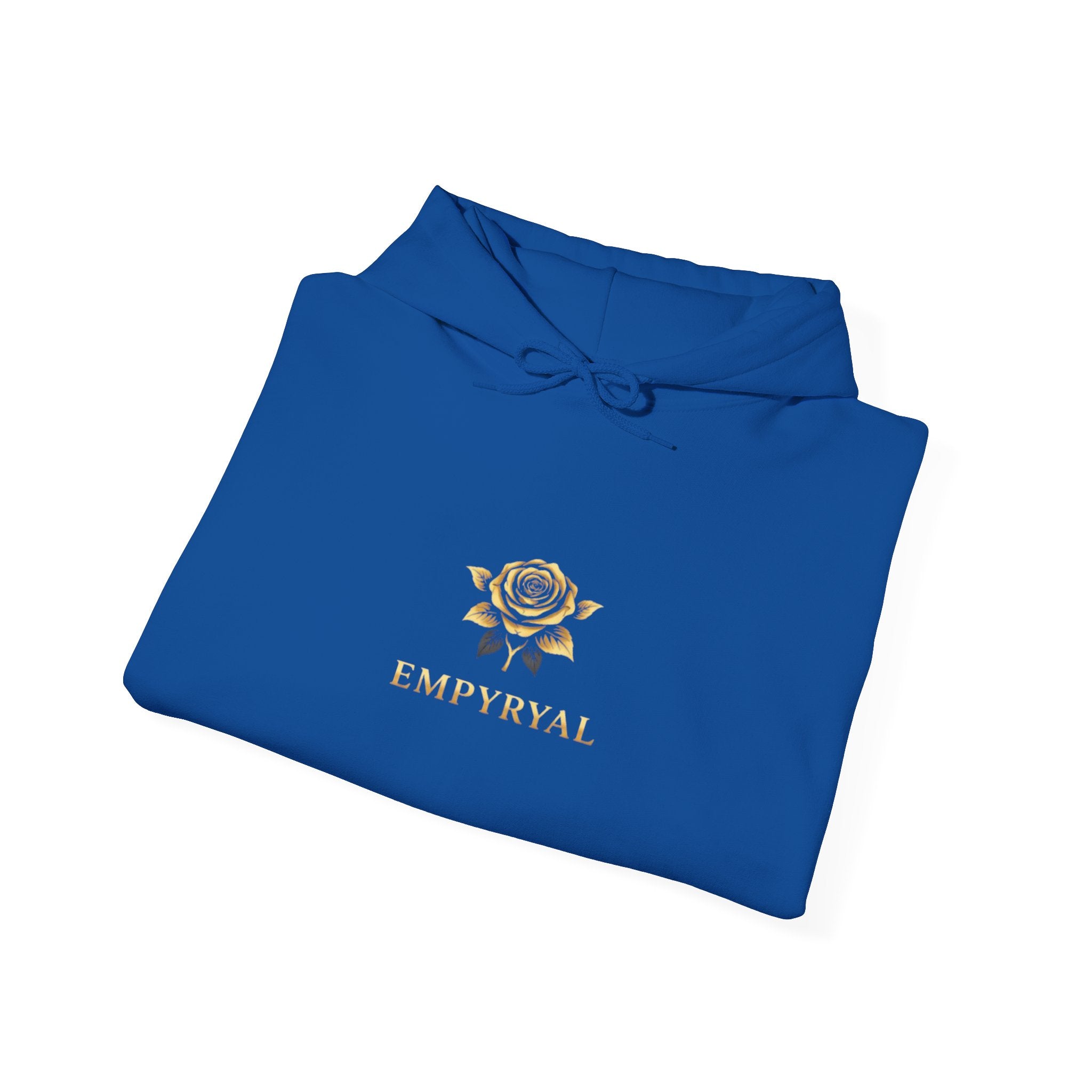Hoodie — "Imperial" Gold Rose Wings Pullover
