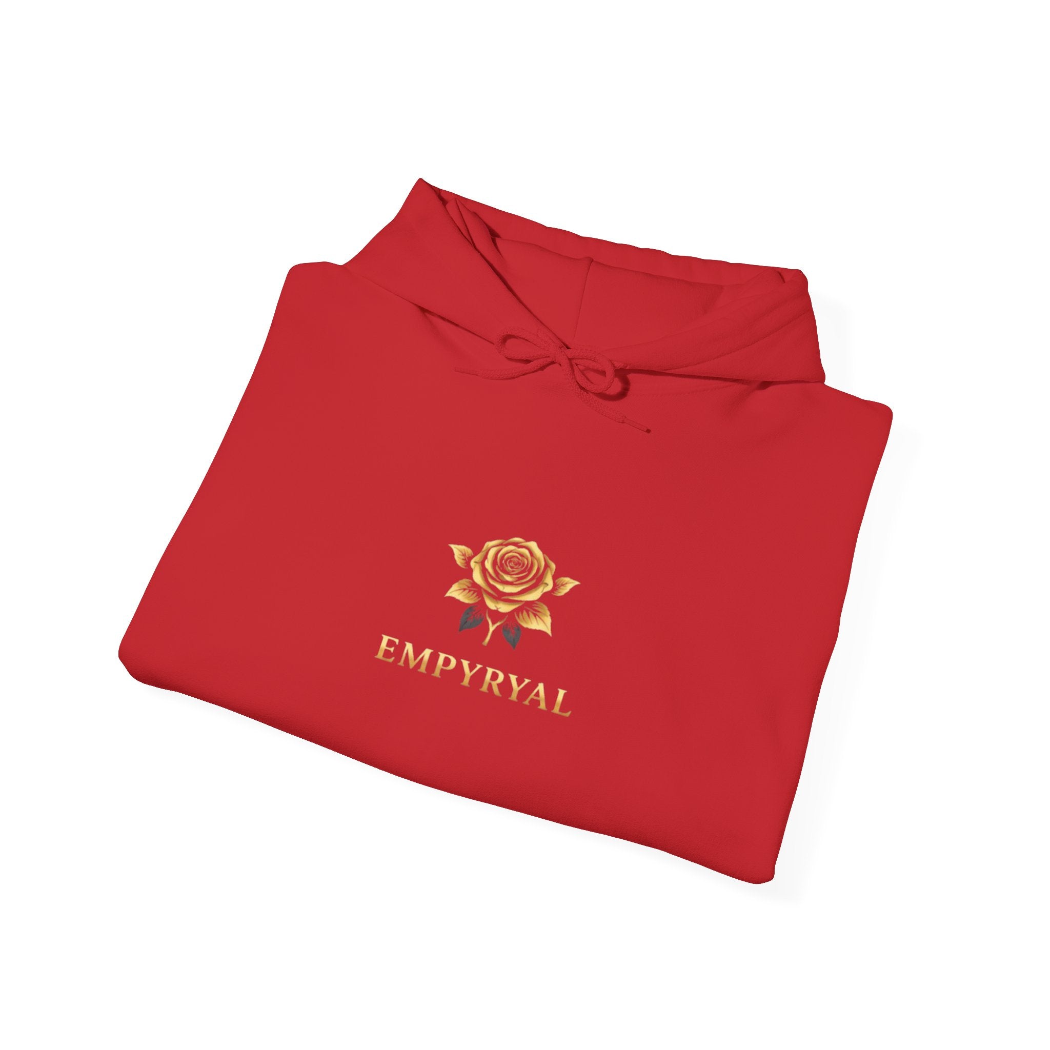 Hoodie — "Imperial" Gold Rose Wings Pullover